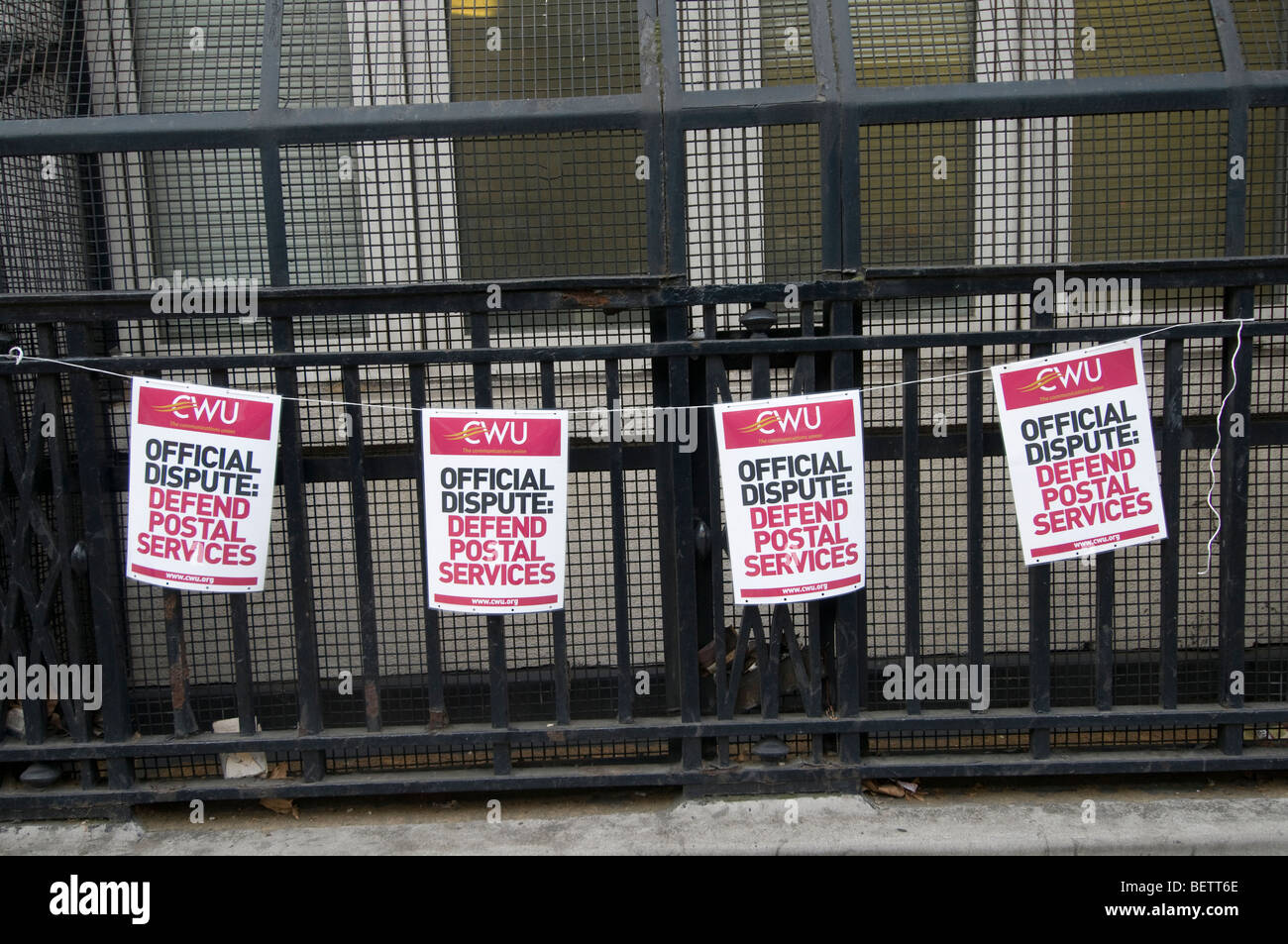 Posters from post office workers, members of the Communications Union