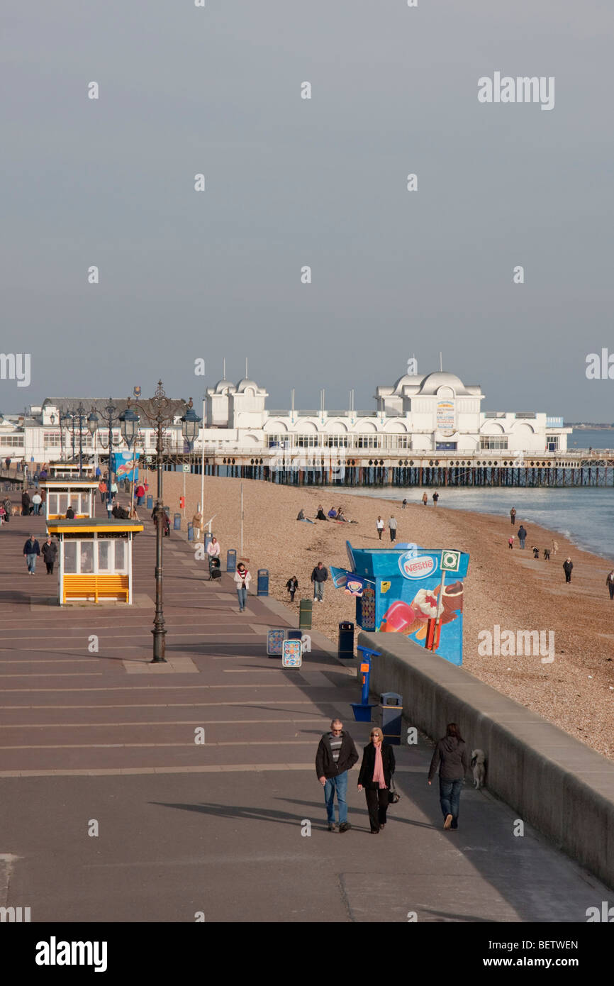 Southsea promenade, England UK. Stock Photo