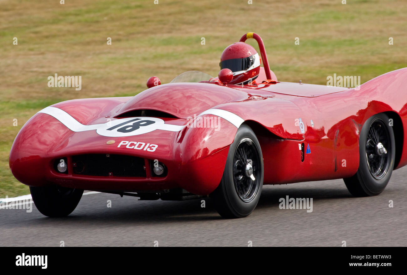 1955 LotusBristol MkX with driver Adrian Hall during the Madgwick Cup