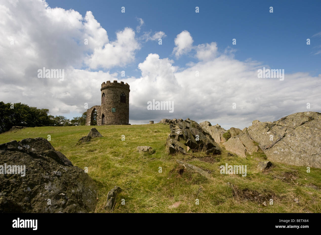 Old John Tower at Bradgate Park, Leicestershire, England Stock Photo