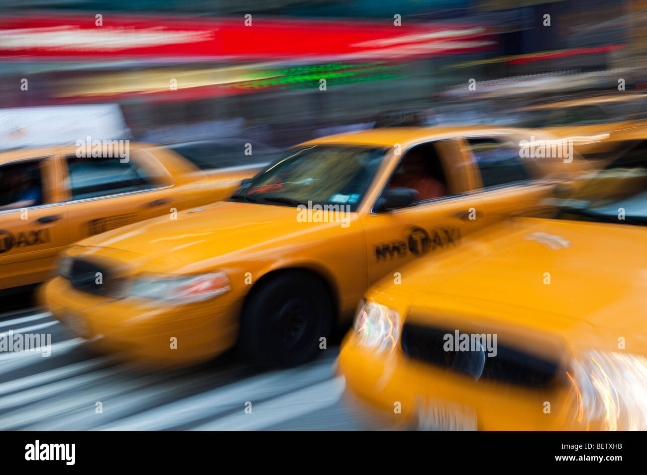 Taxi in New York City Stock Photo Alamy