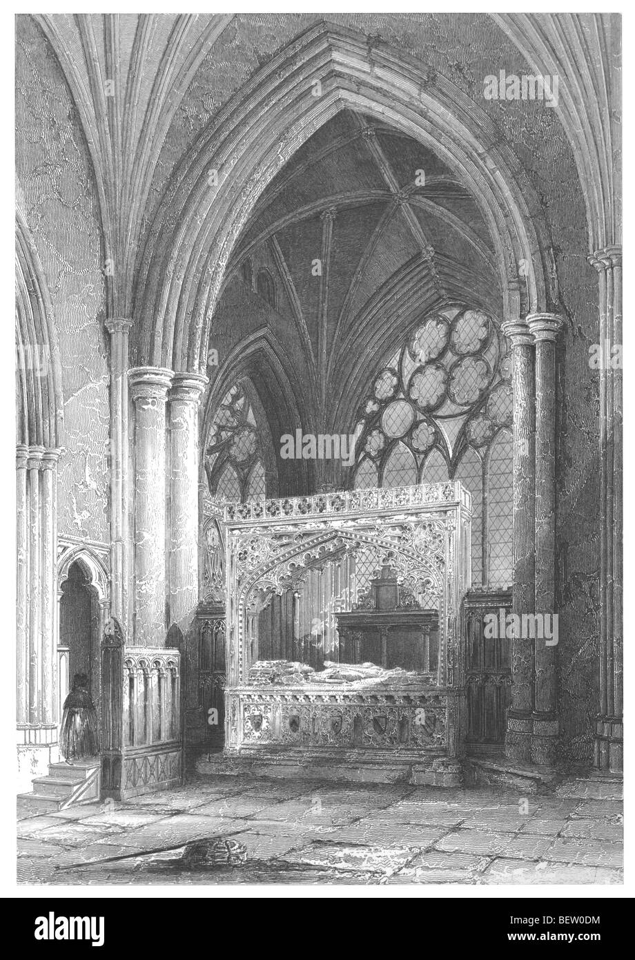Exeter cathedral tower Black and White Stock Photos & Images Alamy