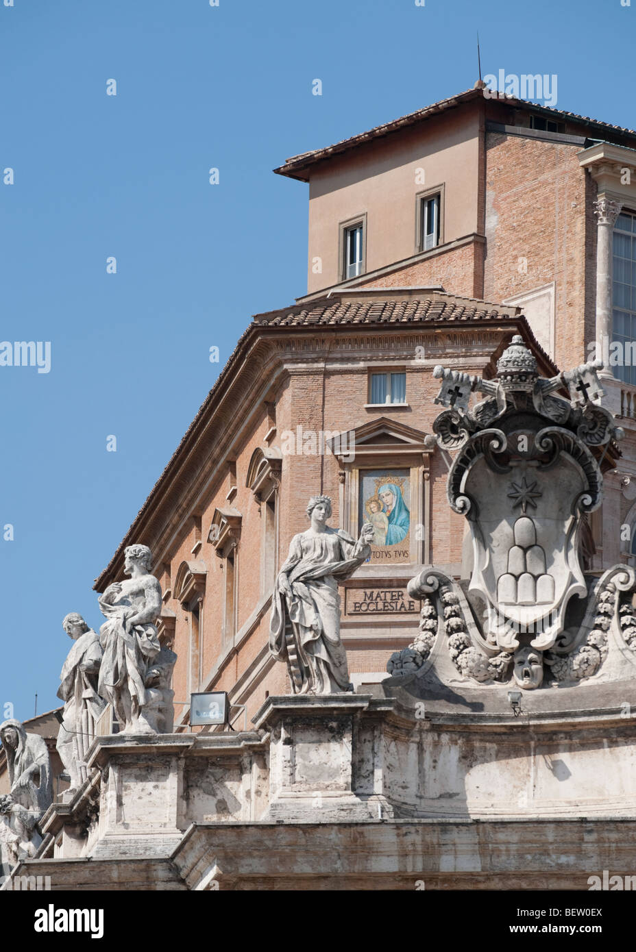 The Pope's Papal Apartments in the Vatican City, Rome, Italy Stock