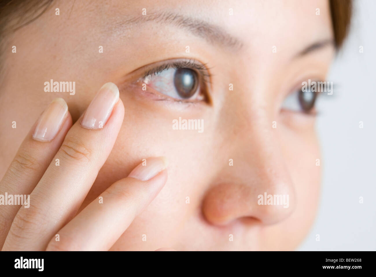 Asian woman female eyes oriental hi-res stock photography and images ...