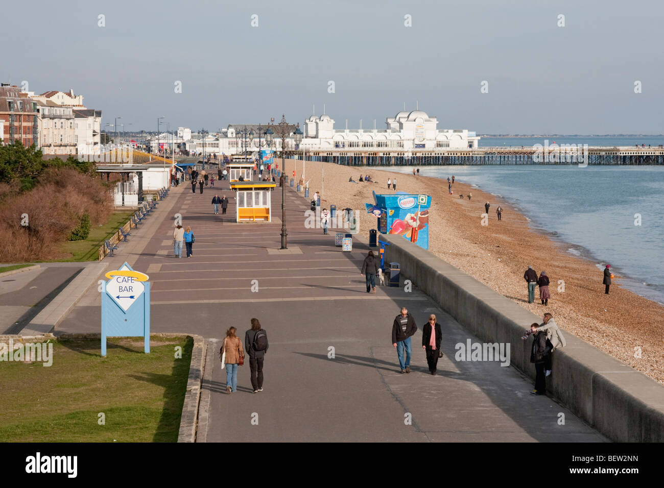 Southsea promenade, England UK. Stock Photo