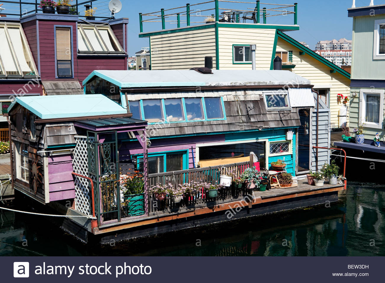 Fisherman's Wharf Houseboat, Victoria, BC Stock Photo 26367085 Alamy