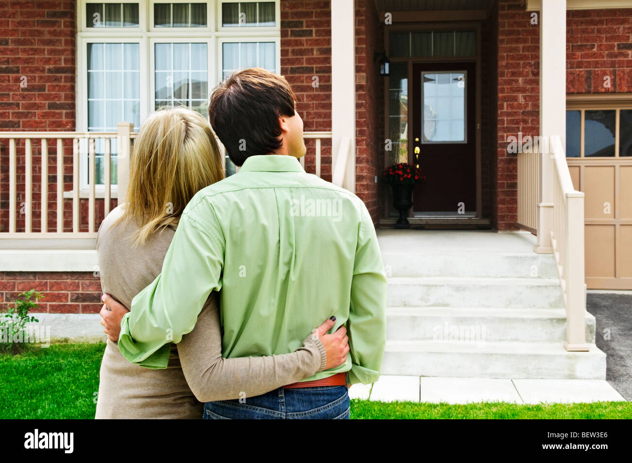 Young happy couple shopping for new home Stock Photo Alamy
