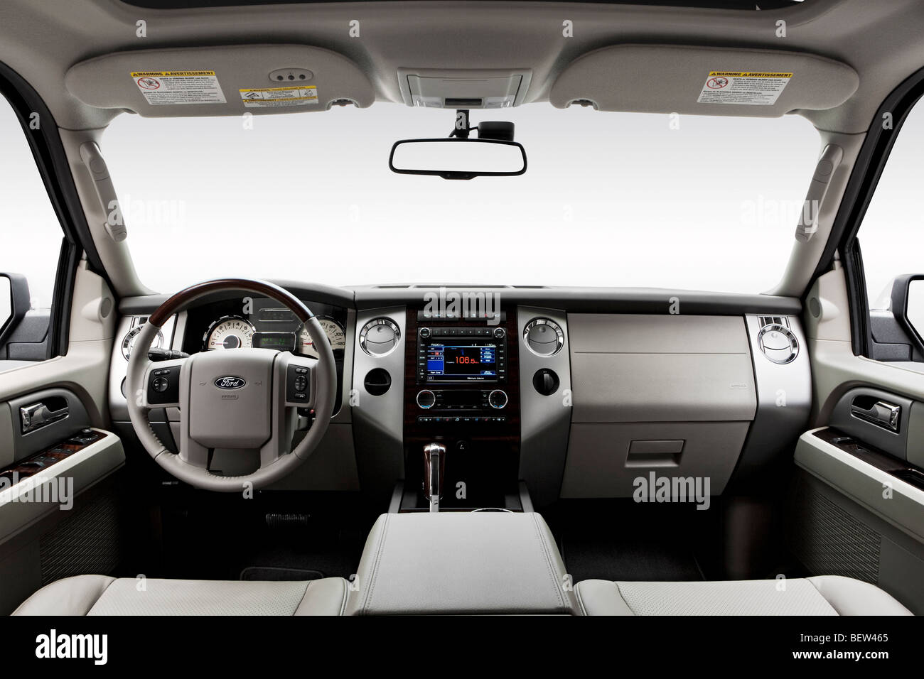 2010 Ford Expedition El Limited In White Dashboard Center