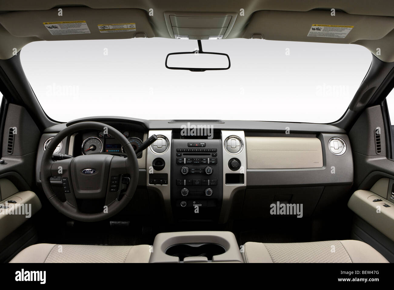 2010 Ford F150 XLT in Blue Dashboard, center console, gear shifter