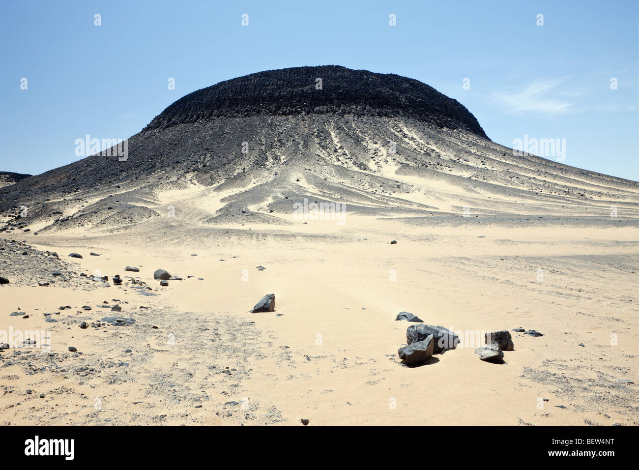 Black Desert, Libyan Desert, Egypt Stock Photo