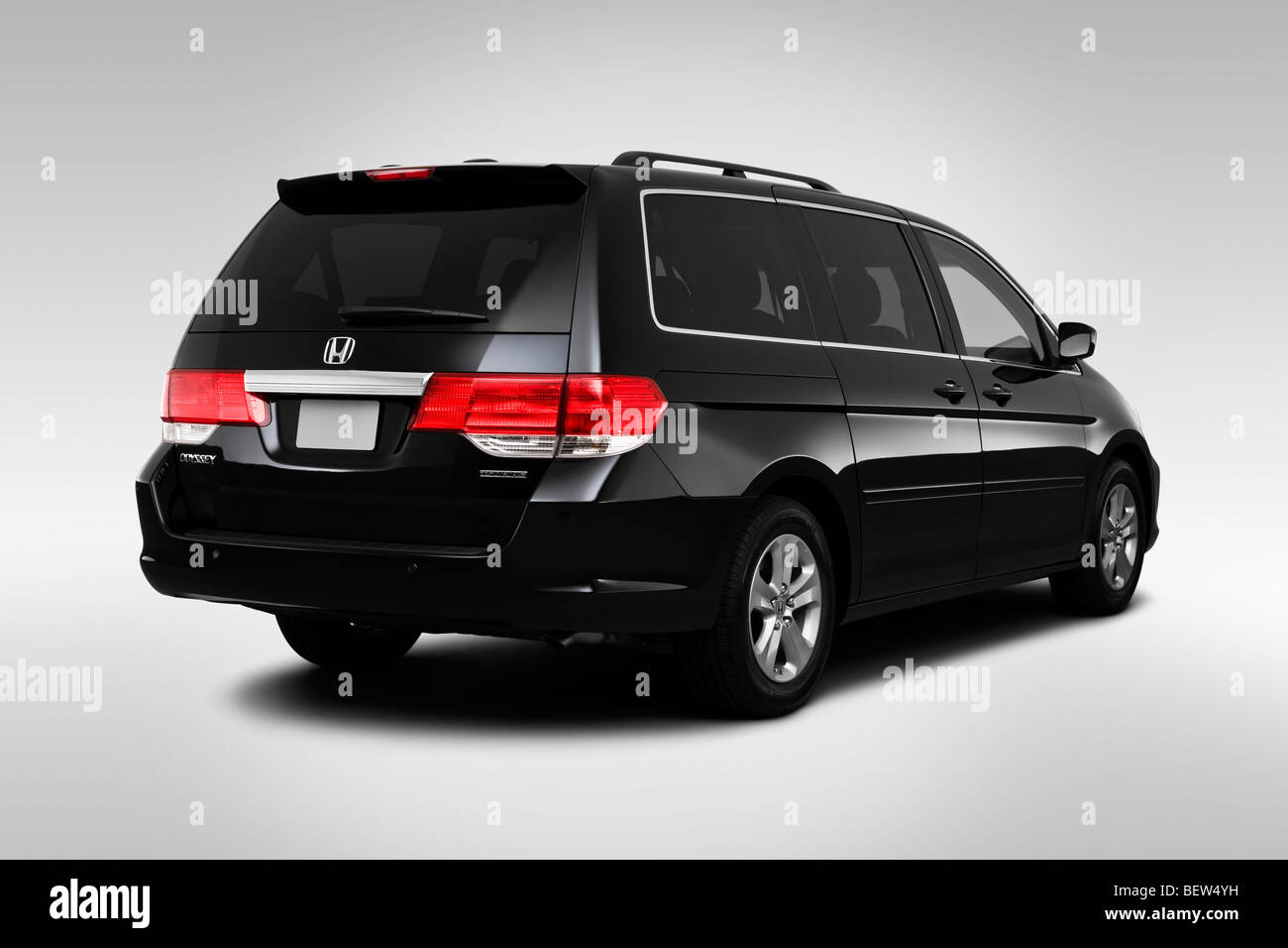 2010 Honda Odyssey Touring In Black Rear Angle View Stock Photo Alamy