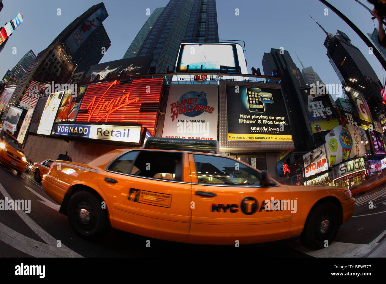 New York city yellow cabs Stock Photo Alamy