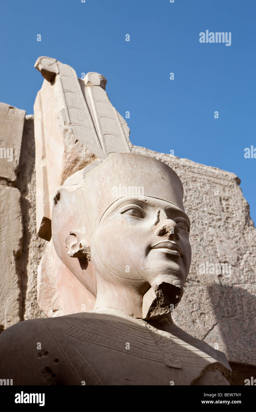 Statue at Karnak Temple, Luxor, Egypt Stock Photo Alamy