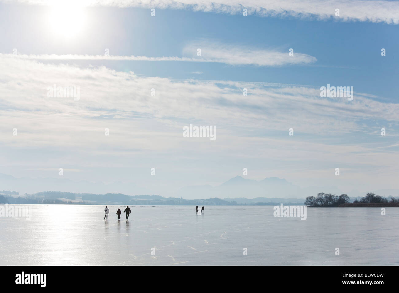 frozen Lake Waller, Austria Stock Photo