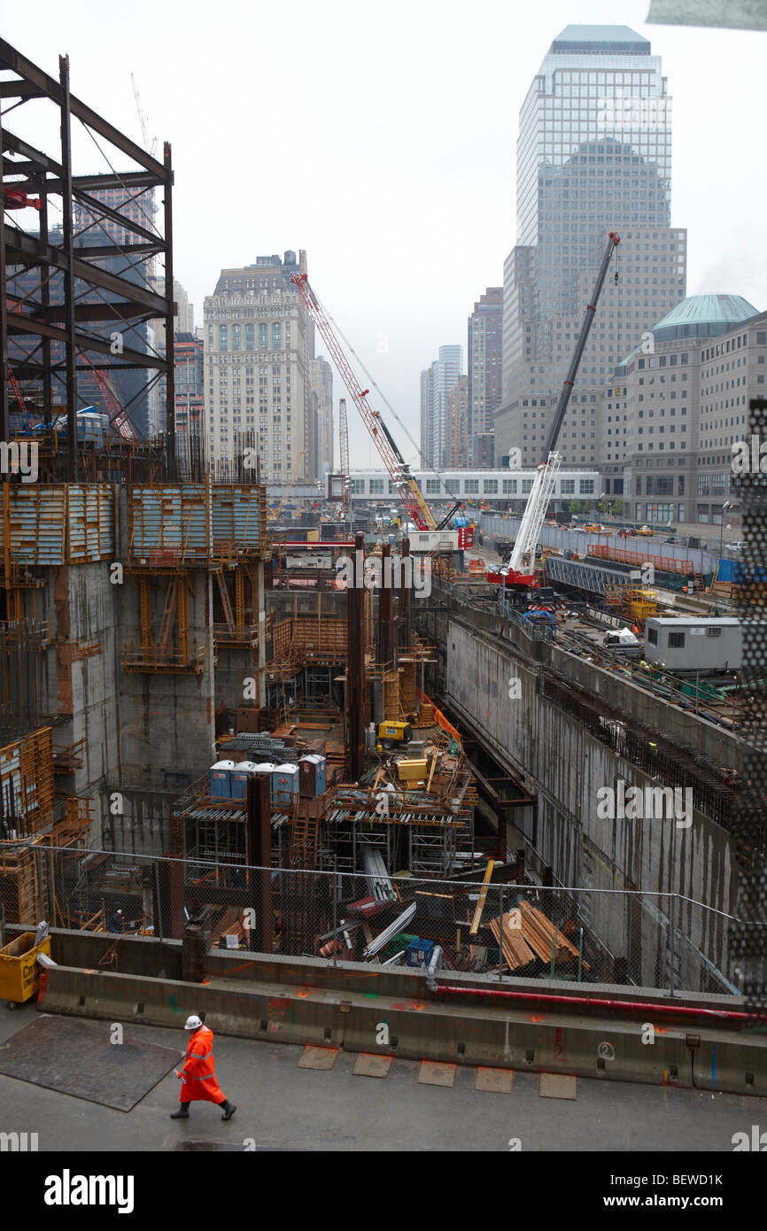 View building site at Ground Zero, New York City, USA Stock Photo - Alamy