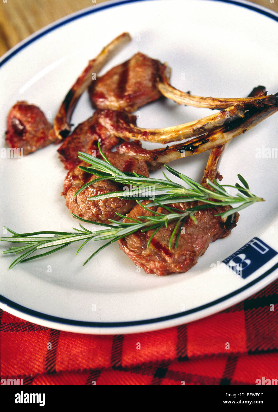 Lamb Chops in Rosemary Stock Photo - Alamy