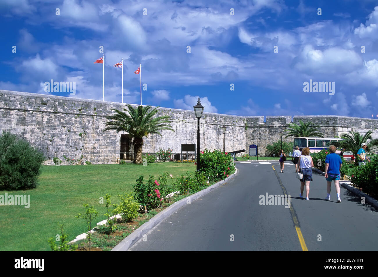 Entrance to Maritime Museum in the Royal Naval Dockyard in Sandys Parish on the West End of