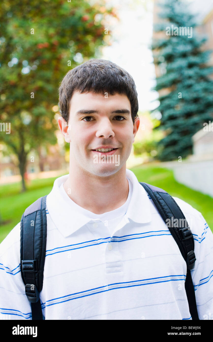 Portrait of a student smiling Stock Photo - Alamy