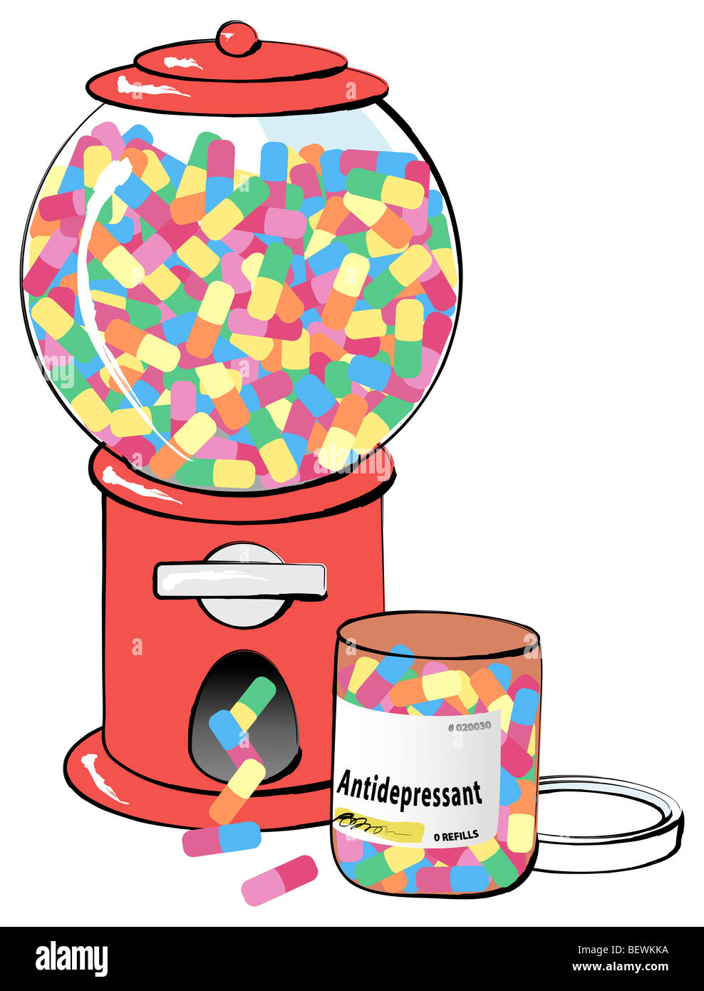 Antidepressants 3, Linda Braucht (b.20th Century/American), Computer Graphics Stock Photo