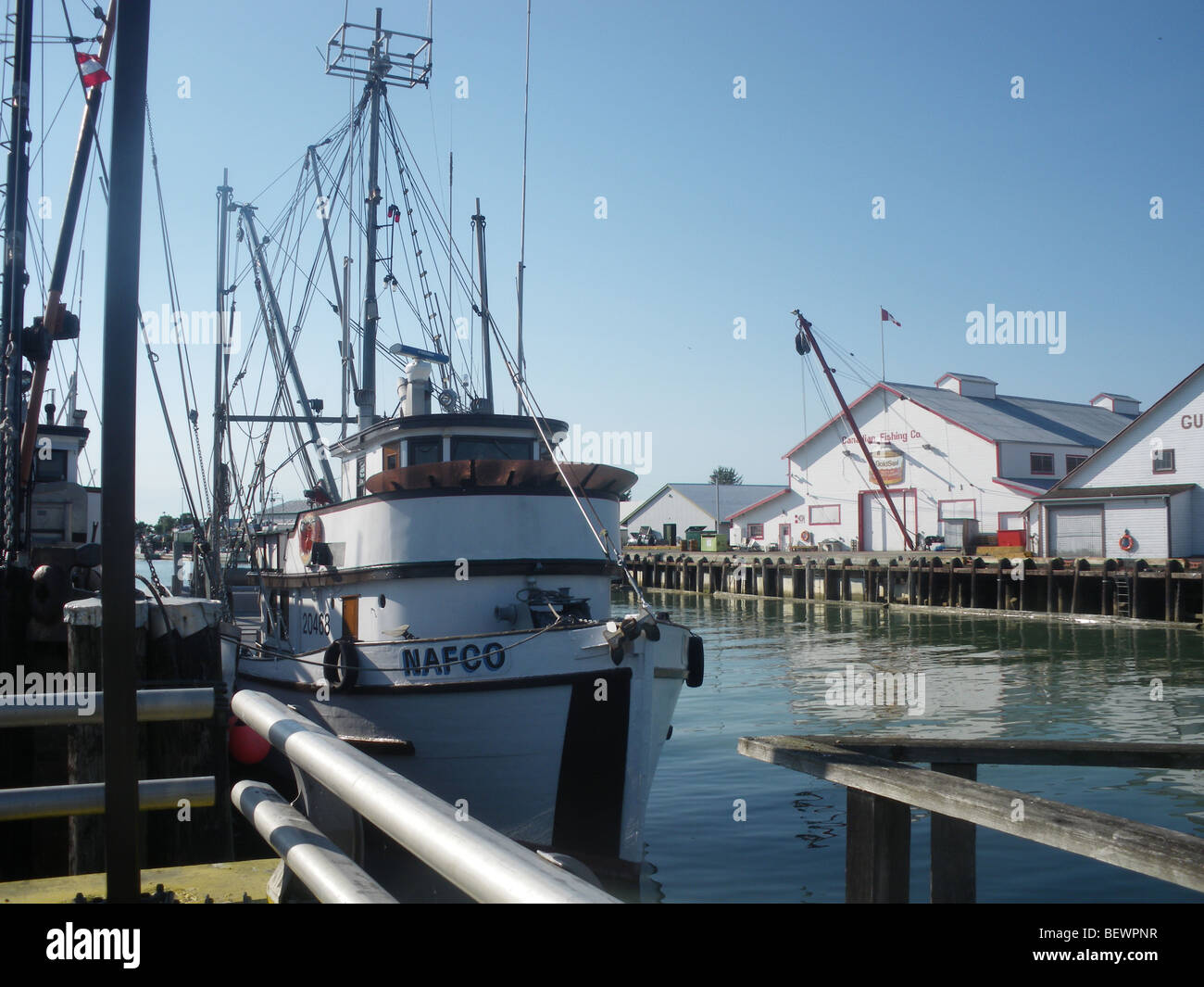 beautiful traditional fishing port Stock Photo