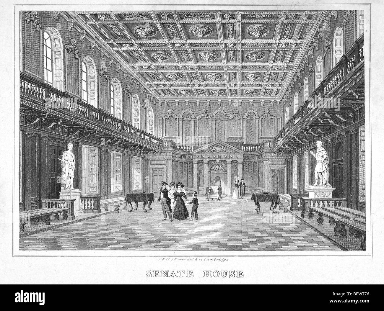 Senate House, Cambridge University – Interior Stock Photo