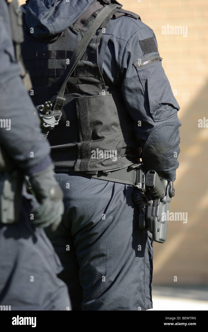 Police tactical firearms Stock Photo