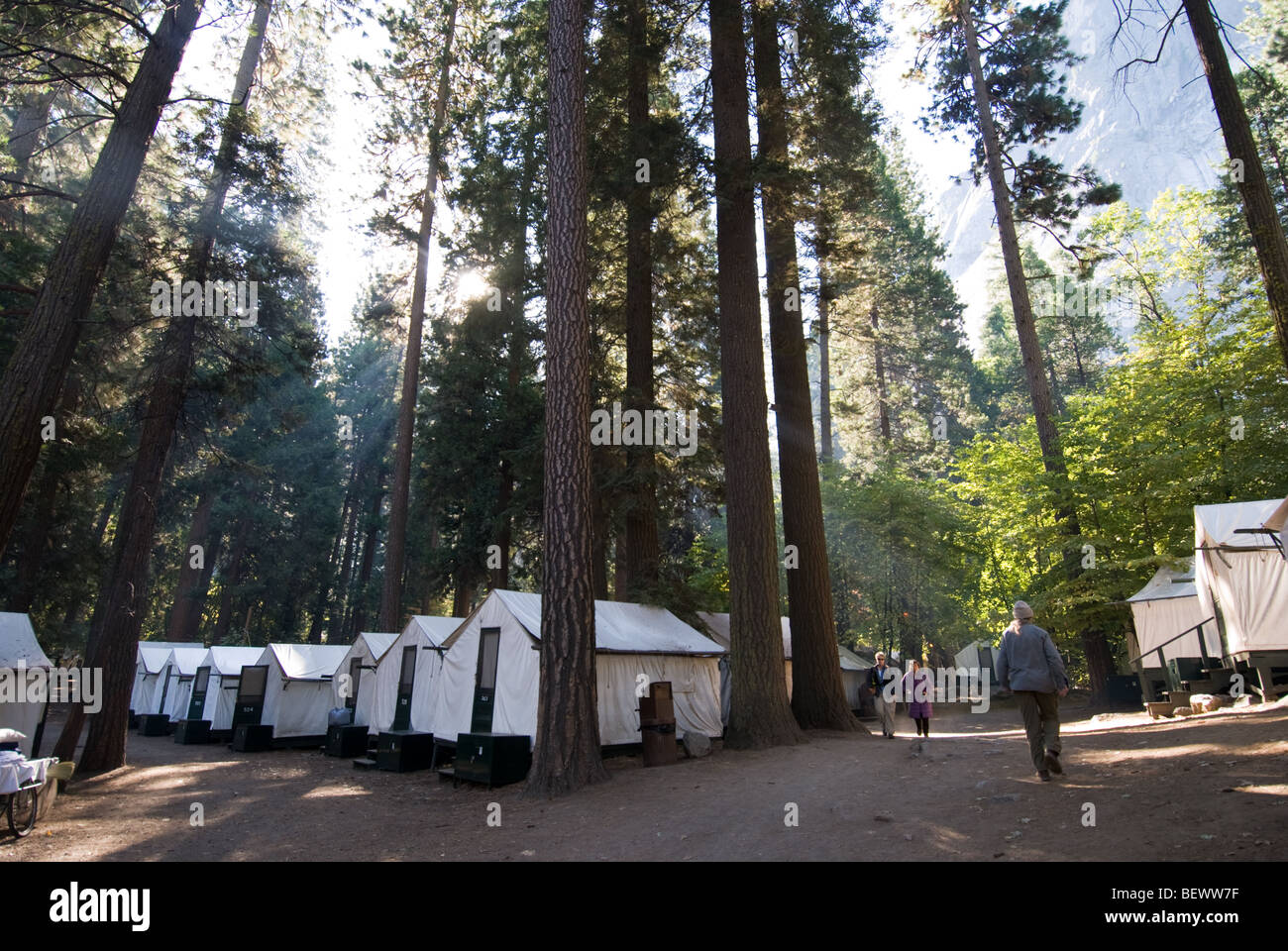 Curry Village In Yosemite National Park California Stock Photo