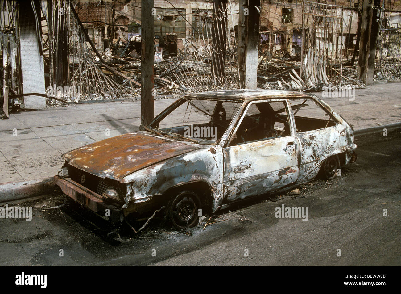 Aftermath of Riots Stock Photo