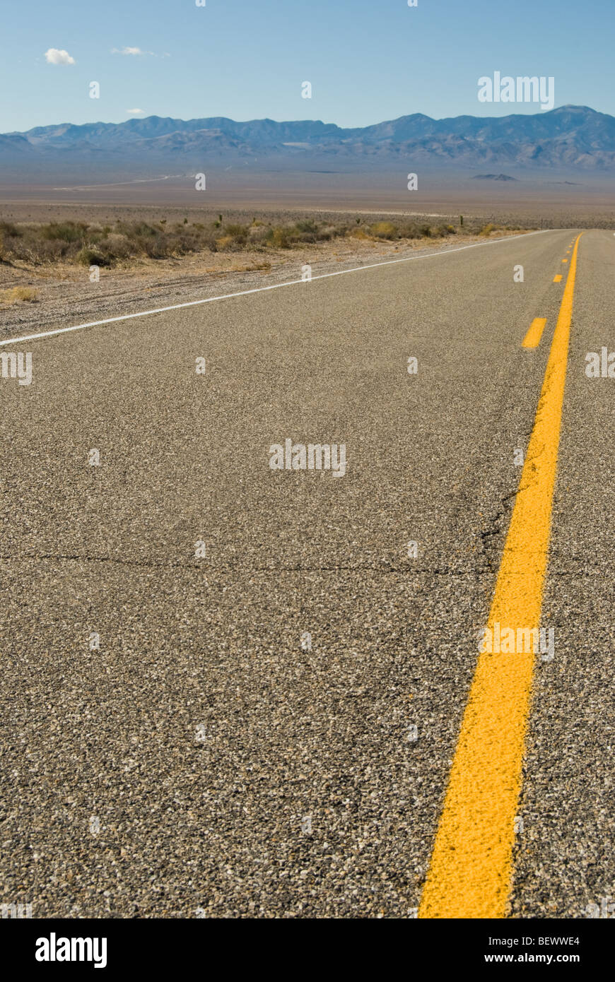 The Extraterrestrial Highway in Nevada. Stock Photo