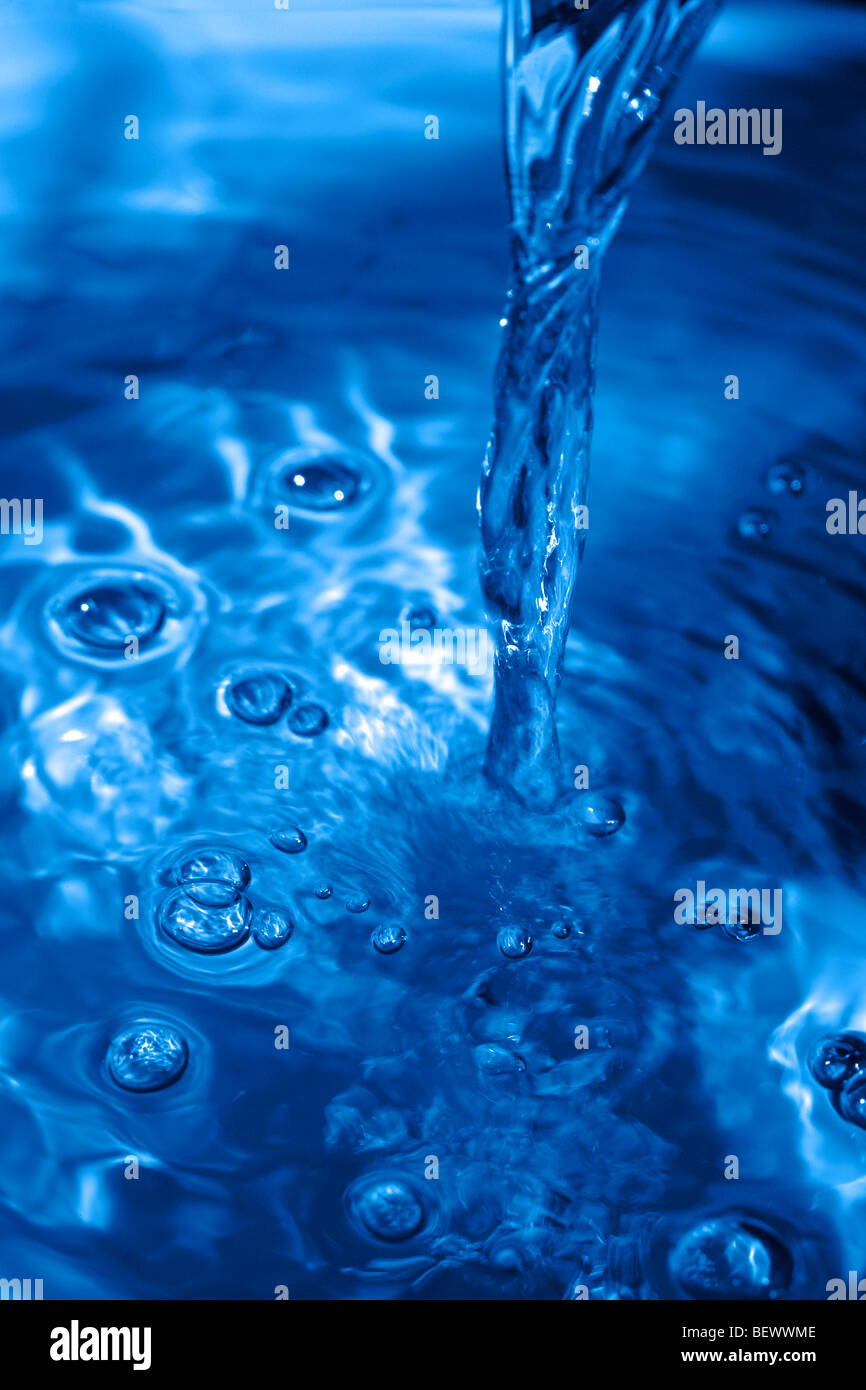 Streaming Blue Water Stock Photo Alamy