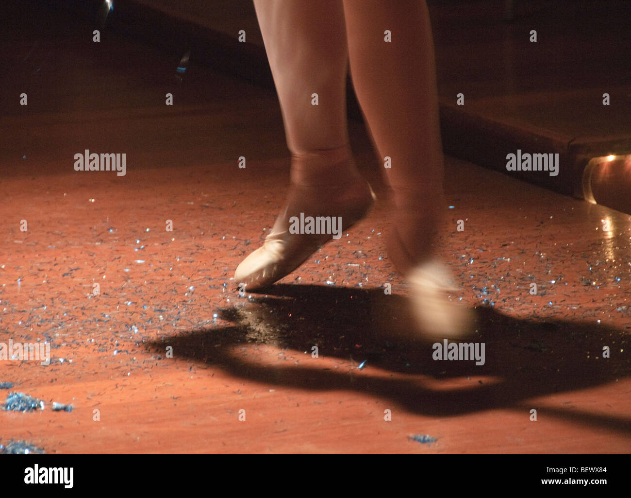 ballet shoes in motion at a theatre in Bangkok Thailand Stock Photo Alamy