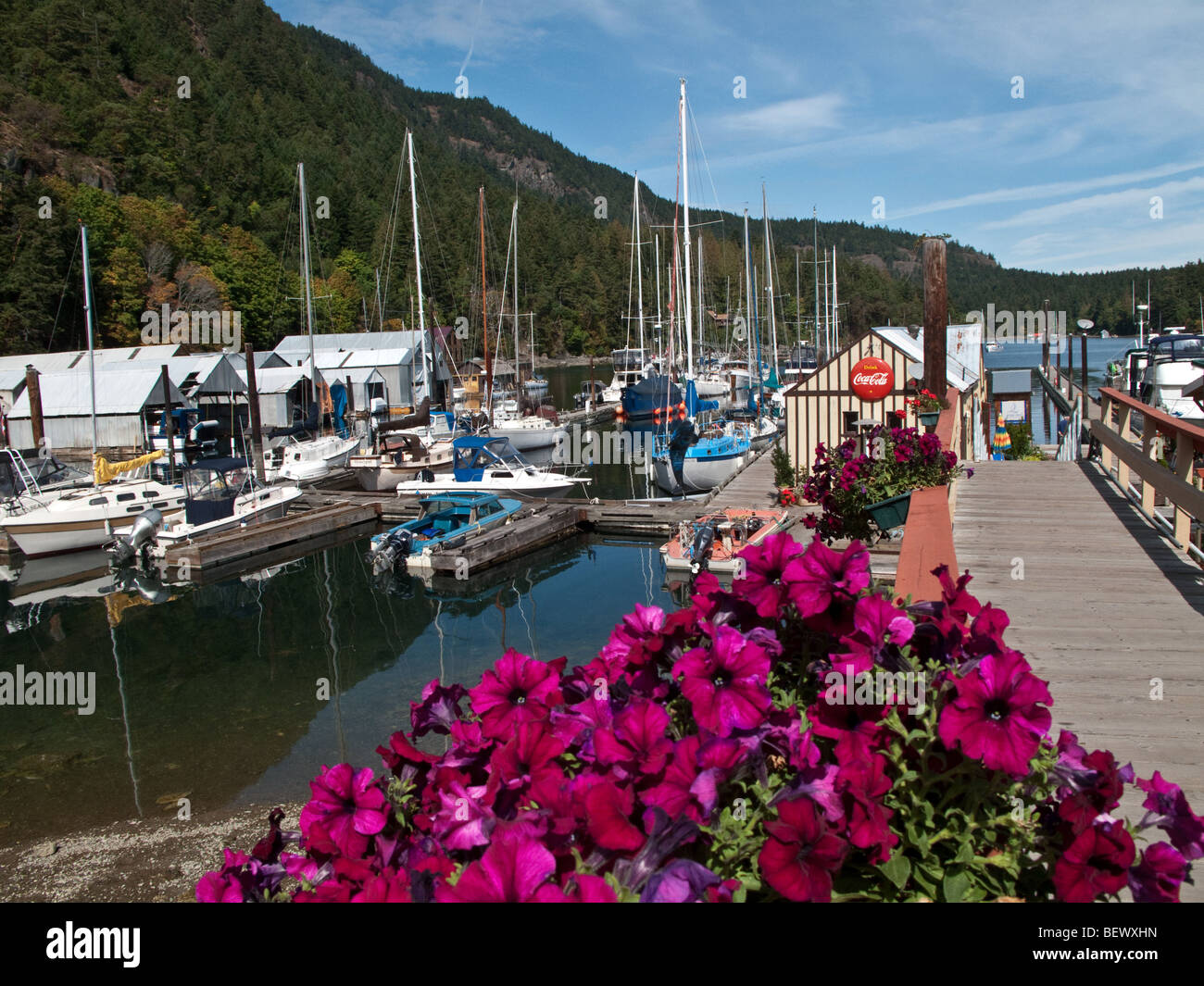 Genoa Bay, Vancouver Island, BC Stock Photo Alamy