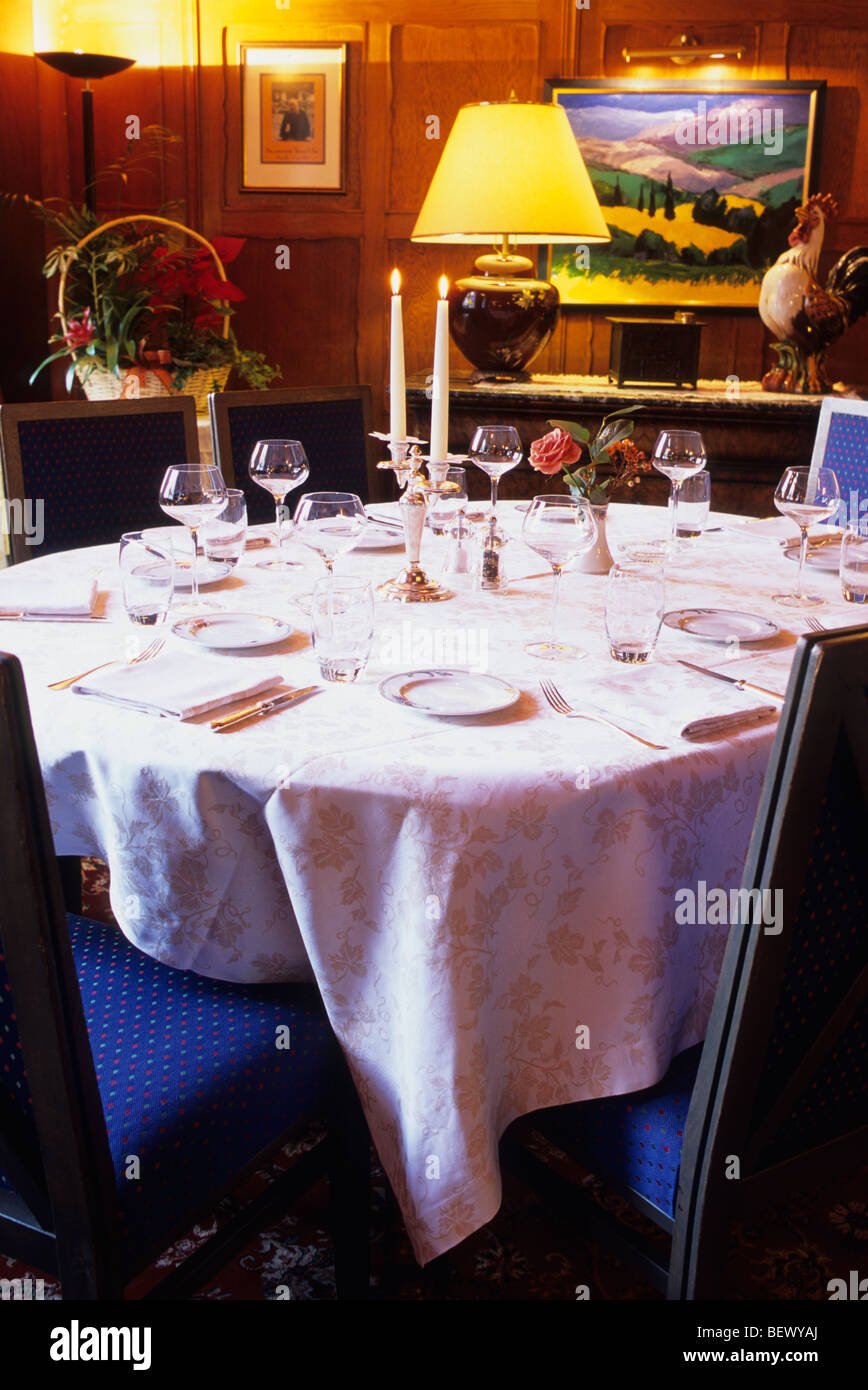 Restaurant Les Armes de France, Ammerschwihr, Alsace, France Stock Photo