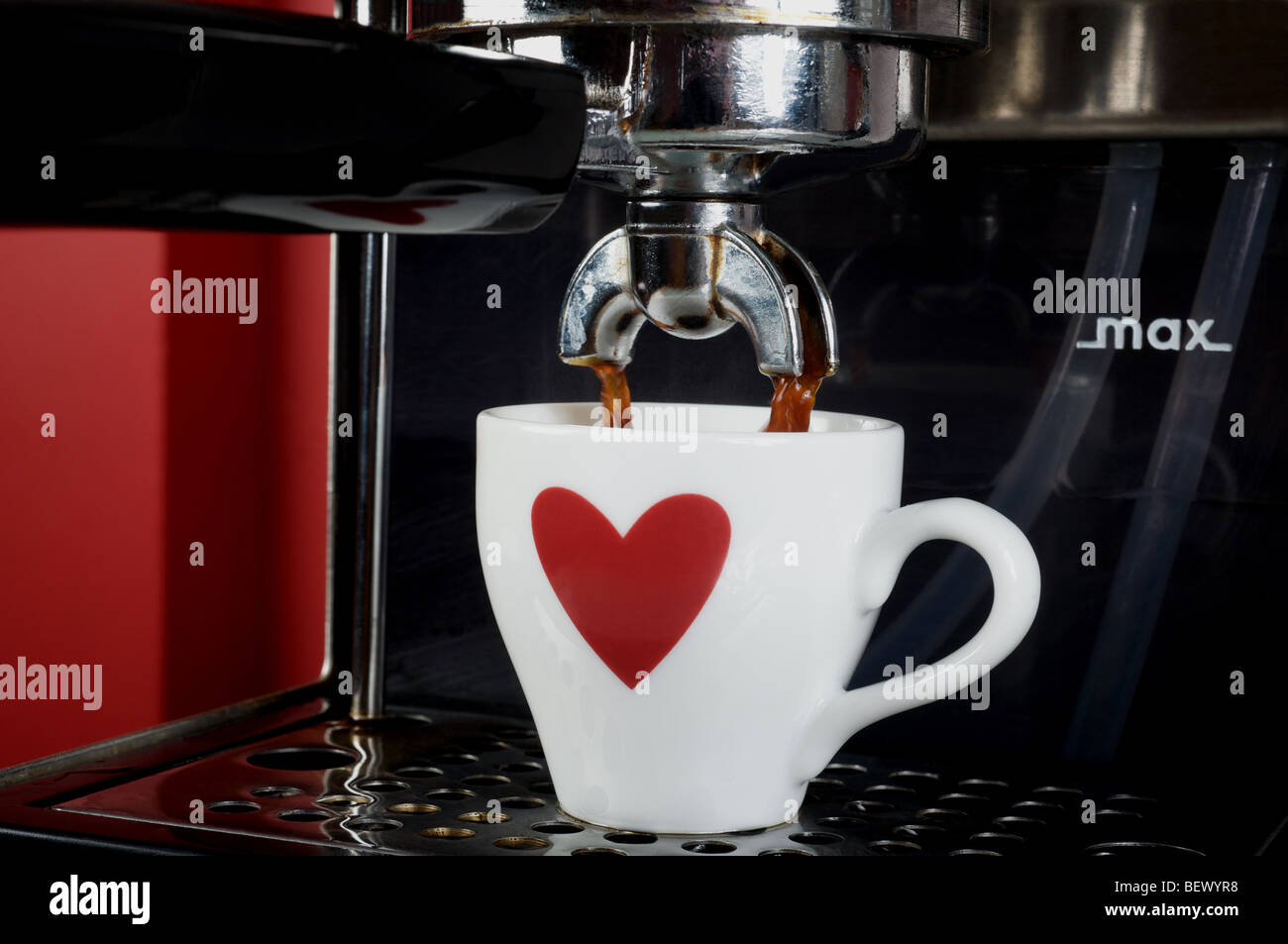 Classic Gaggia coffee machine making an expresso coffee Stock Photo Alamy