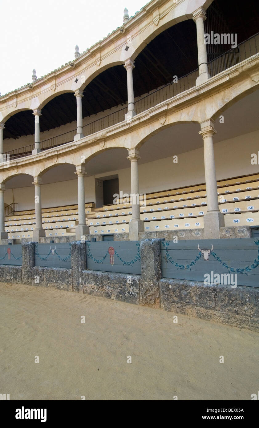 Bull fight arena in Ronda, the oldest one in Spain Stock Photo - Alamy