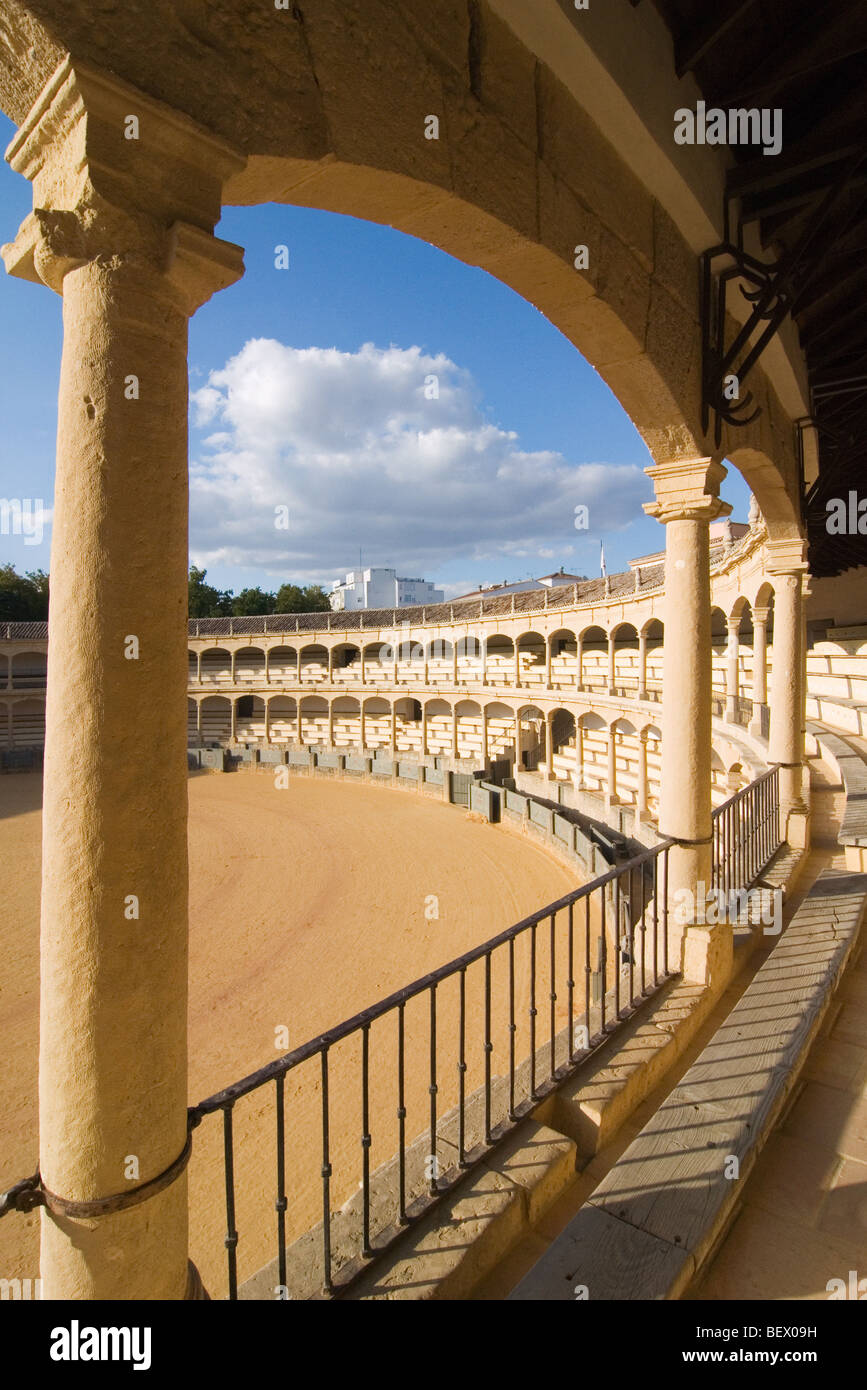 Bull fight arena in Ronda, the oldest one in Spain Stock Photo - Alamy