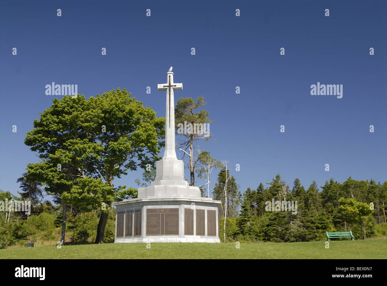 War memorial in Point Pleasant Park, Halifax, Nova Scotia Stock Photo
