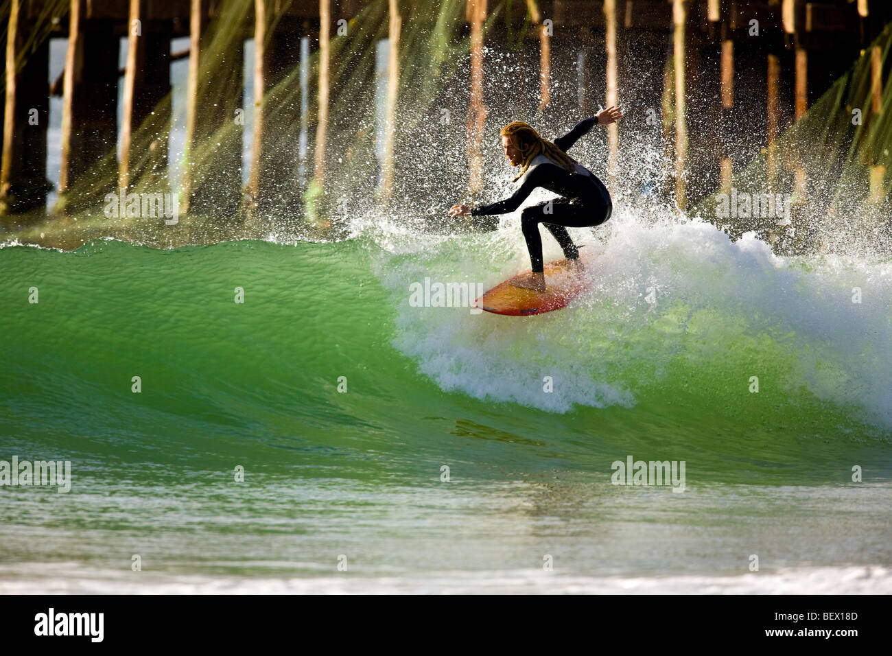 Mauritania, Nouakchott. Surfing, fishing pier Stock Photo Alamy