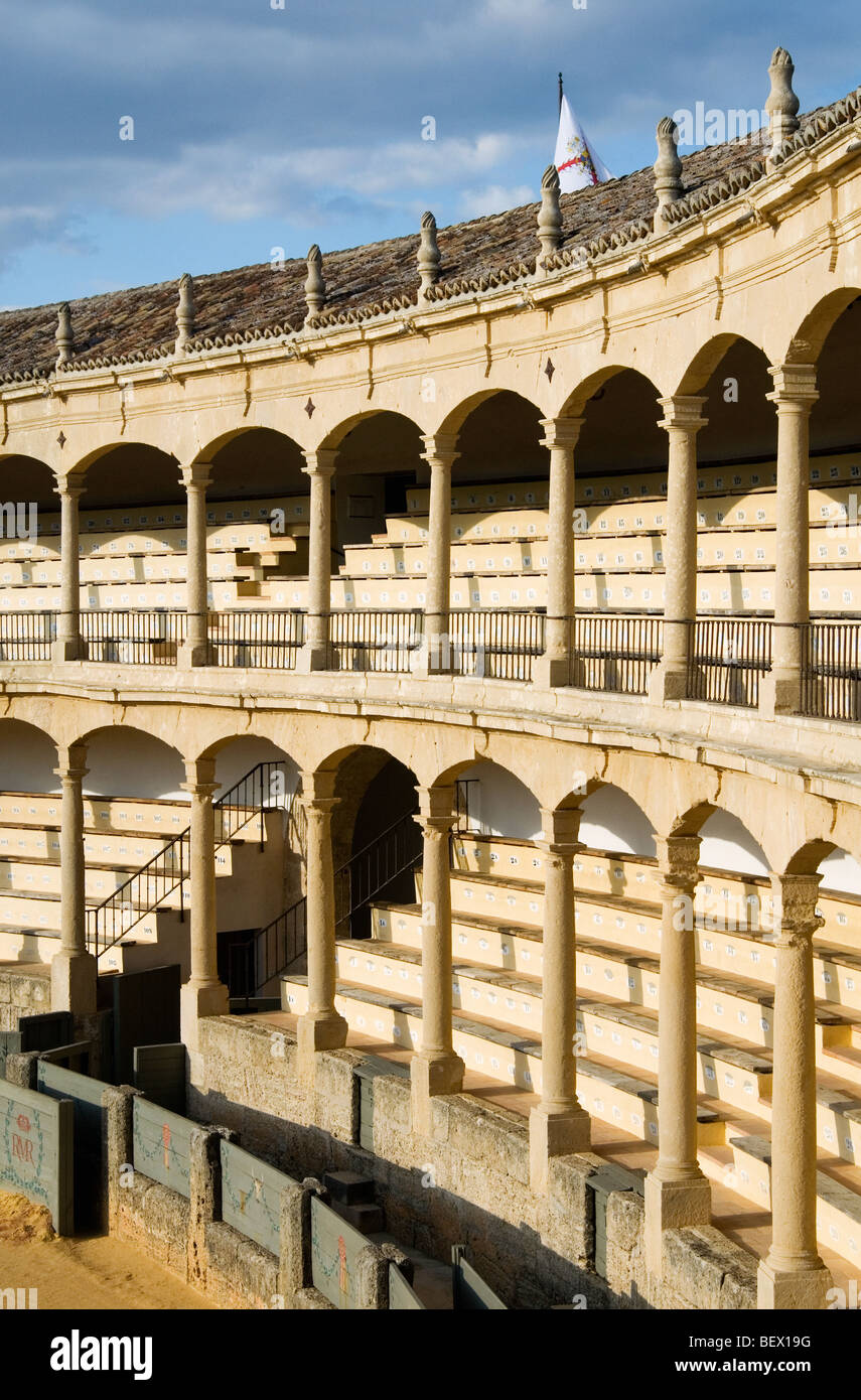 Bull fight arena in Ronda, the oldest one in Spain Stock Photo - Alamy