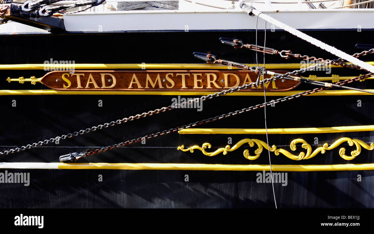 Sailing ship Stad Amsterdam Stock Photo Alamy