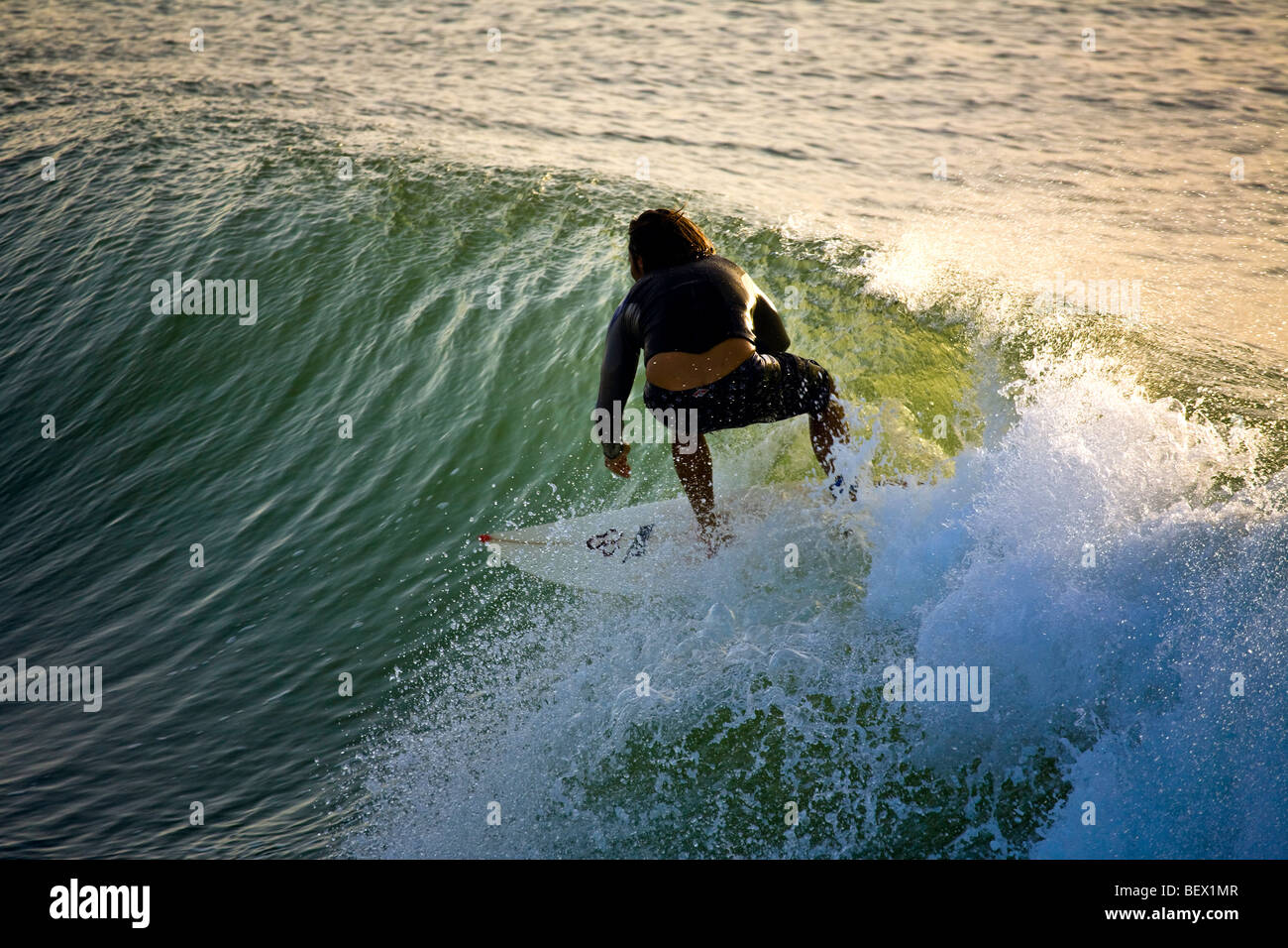 Mauritania, Nouakchott. Surfing, fishing pier, Emiliano Cataldi (ITA Stock Photo Alamy
