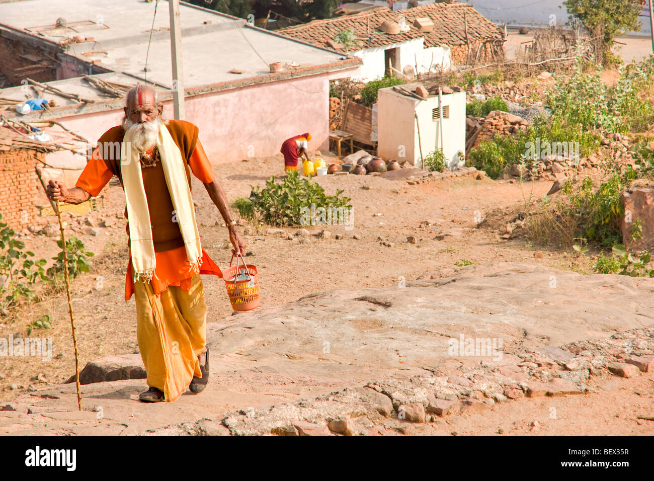 People living around the Orchha village, Madhya pradesh, India. Stock Photo