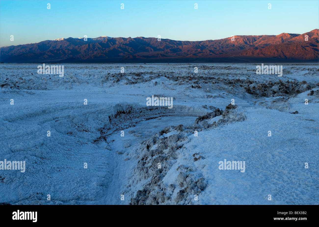 Furnace Creek Salt Flat Stock Photo Alamy