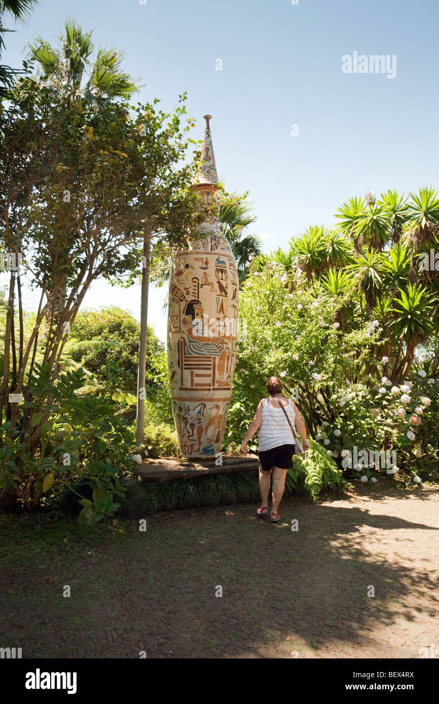 The tallest ceramic vase in the world, in the Monte Palace gardens