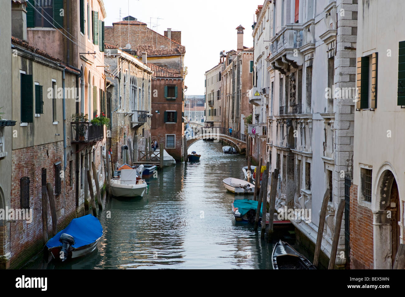 Canal, Venice, Italy, Tuesday, July 14, 2009. Stock Photo