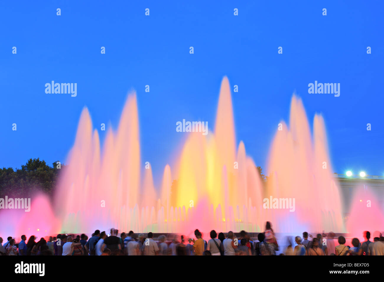 Magic fountain in Barcelona, Spain Stock Photo Alamy