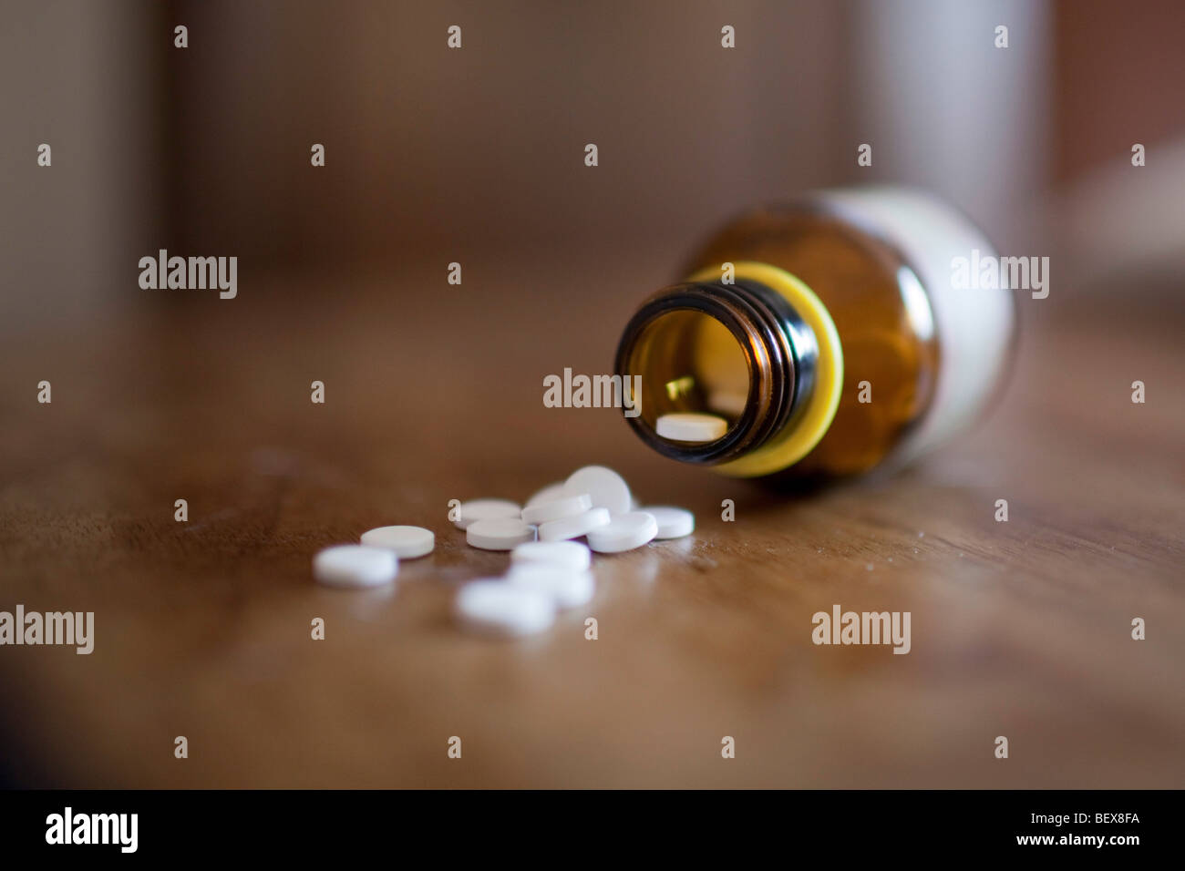 Bottle with medicine . Heidelberg , Germany Stock Photo