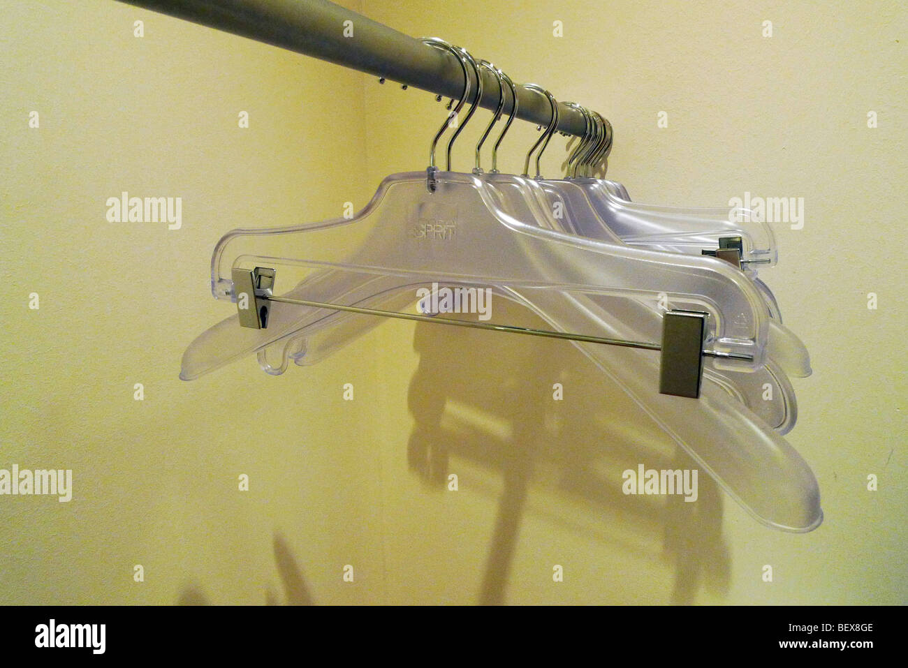 Clothes hanger . Wuppertal , Germany . Stock Photo