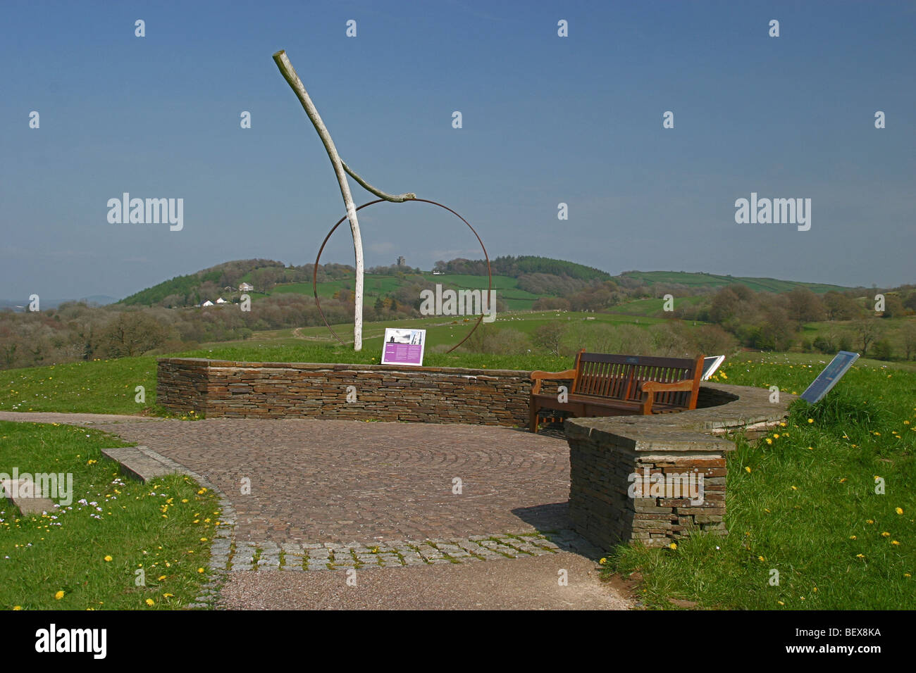 'Pi' sculpture by Rawleigh Clay at the National Botanical Garden of