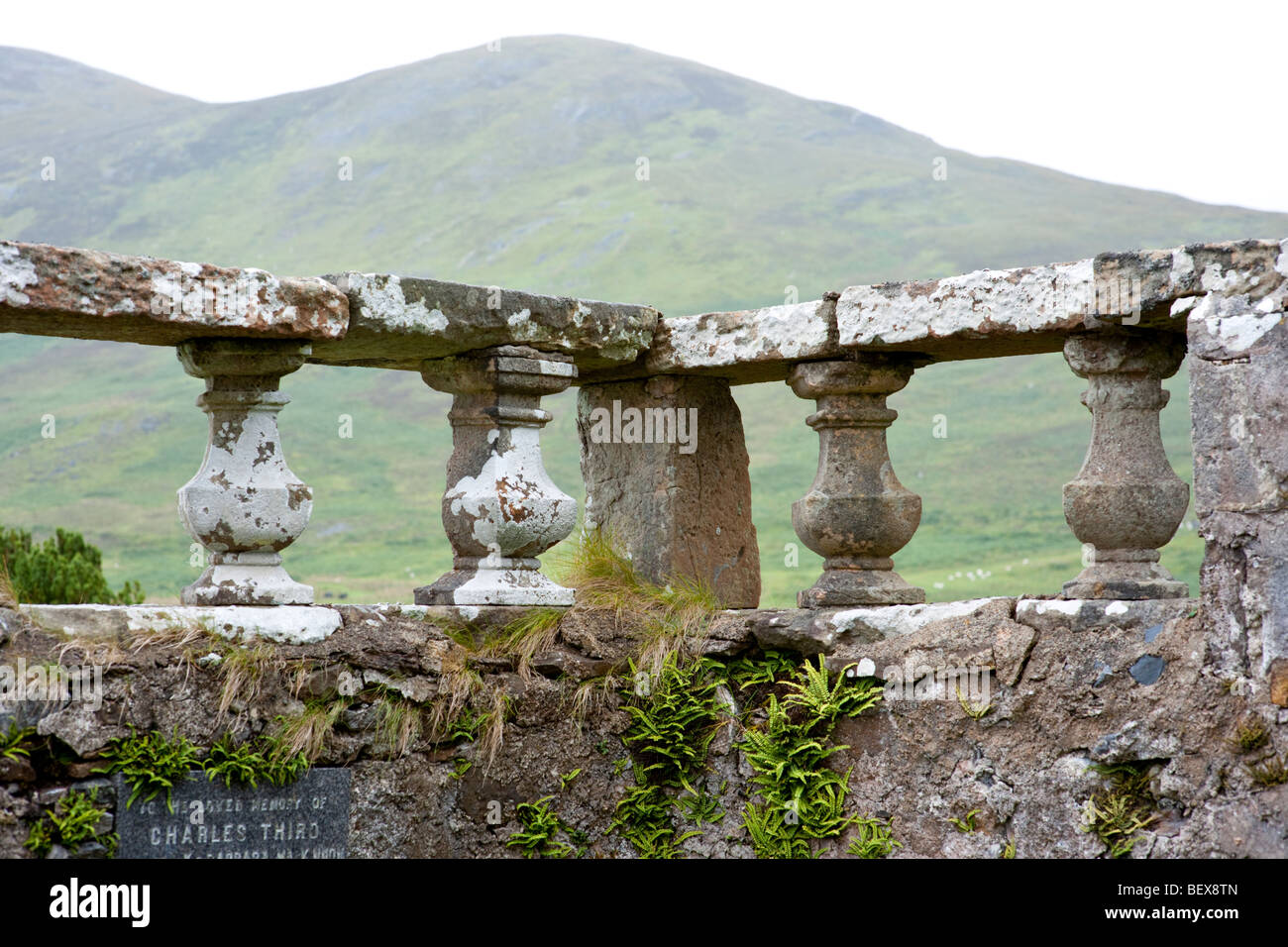 Ruins of Cill Chriosd or Kilchrist which was the parish chruch of Strathaird on the Isle of Skye Stock Photo